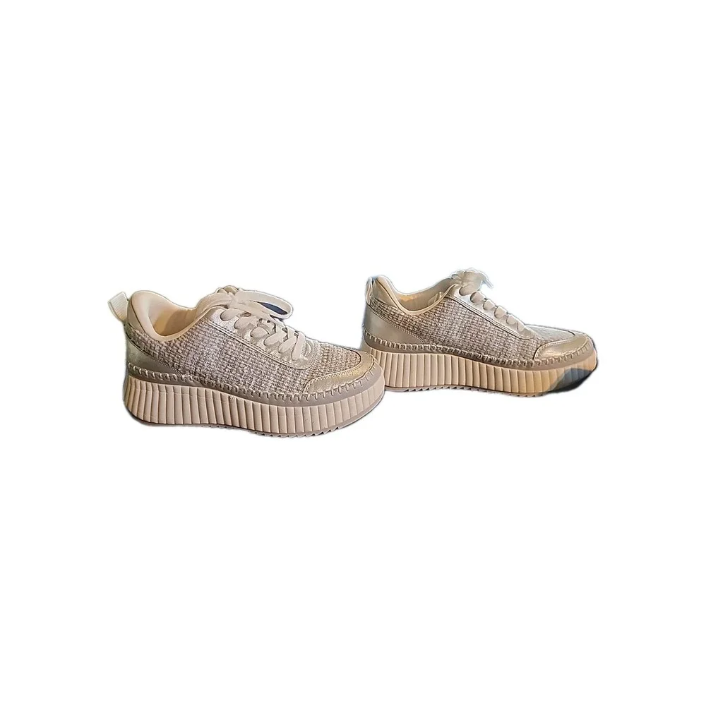 Universal Thread Goods Co. Silver Glitter Platform Tennis Shoes Size 8.5 Women